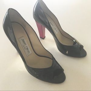 Jimmy Choo “The Idea” peep toe pumps size 36